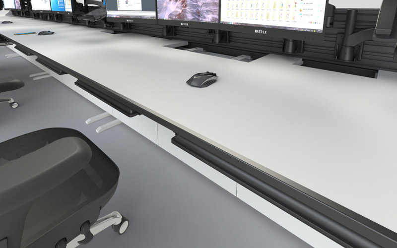 指揮控制臺(tái)工作臺(tái)面效果圖